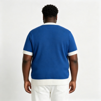 Pulls pour hommes en tricot personnalisé, style urbain américain, chauds pour l'hiver, pull épais, t-shirt à manches courtes, tricot décontracté