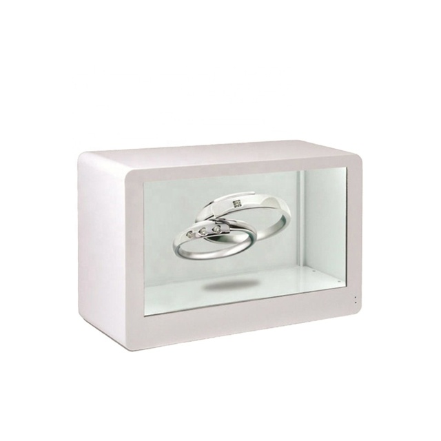 12 Inch 3d Transparent Hologram Lcd Light Box Attractive Tabletop Display Advertising Equipment Display Stand