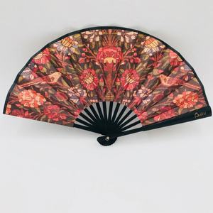 Abanicos de mano personalizados chinos al por mayor de fábrica con borlas para boda - Product Image 5