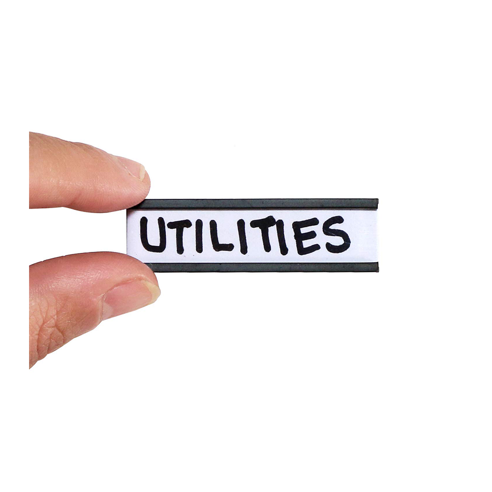 Держатели магнитных этикеток с бумажными вставками и защитной пленкой, сменные полоски для полки