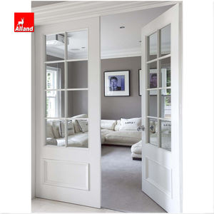 Portes intérieures doubles en bois de style français pour salon, pour entrée intérieure, <span class=keywords><strong>prix</strong></span> d'usine - Product Image 3