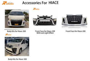 Kit de carrosserie avant pour Hiace KDH200 2005-2018 <span class=keywords><strong>Pare</strong></span>-chocs avant <span class=keywords><strong>Pare</strong></span>-chocs arrière pour HIACE 200 Series de 2005 à 2018 Wide Series - Product Image 6
