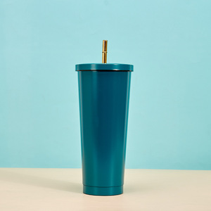 Customize 750ML Available Double Wall Stainless Steel Tumbler with <b>Straw</b> Premium <b>Reusable</b> Coffee Mug for Hot and Cold Drinks - Product Image 6