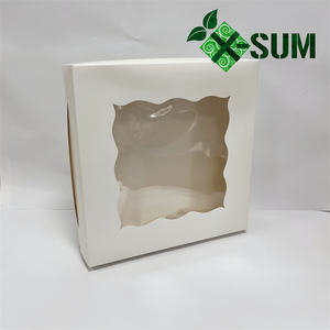 Boîte d'emballage pour gâteau en gros, <span class=keywords><strong>40</strong></span> x <span class=keywords><strong>40</strong></span> x 10 <span class=keywords><strong>cm</strong></span>, grande boîte à gâteau avec fenêtre transparente - Product Image 2