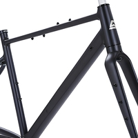 700C Aluminium Gravel Bike Rahmen SpiritX Wind Interne Kabelführung Steckachse Flat Mount Scheibenbremse BSA68 Abenteuer-Radfahren