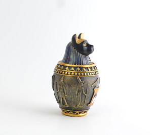 <strong>Egyptian</strong> Style Modern Handmade Luxury Cat Tank Pet <strong>Urn</strong> for Cats &amp; Dogs Memorial Decorative Ashes Storage - Product Image 3