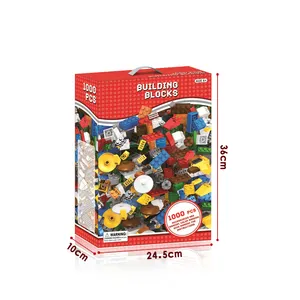 1000 Stuks Plastic Bouwstenen Speelgoed Creatieve Klassieke Schepper Onderdelen Speelgoed Diy Bakstenen Bulkset Set Kleine Deeltjes Bouwstenen