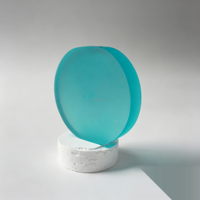 Bloc de cristal de saphir CZ, Corindon synthétique cultivé par méthode Czochralski pour la découpe de pierres précieuses en vrac, vente en gros de bijoux
