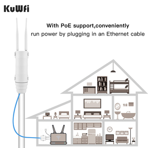 Kuwfi cpf909 <span class=keywords><strong>Modem</strong></span> Mở khóa thẻ Sim wifi di động hotspot 64 người dùng LTE Router không dây 24V PoE điện 4G Wifi Router - Product Image 2