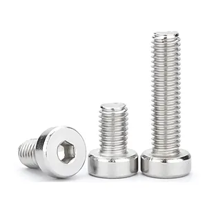 Stainless Steel A193 A914 B8 A453 A286 ASTM AISI ANSI Knurled Hexagon Socket Thin head Short Head Cap Bolt Machine Screw DIN7984