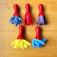5 ensembles de poignée de Type torche grand EVA balai éponge brosse enfants bricolage Graffiti peinture accessoire