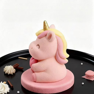 <span class=keywords><strong>Moule</strong></span> à gâteau en silicone 3D <span class=keywords><strong>licorne</strong></span> blanc antiadhésif, non toxique, écologique, pour fondant, gelée, pudding, glaçons, pâtisserie, mousse - Product Image 4