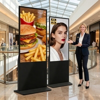 Pantalla Digital de 32 Pulgadas, Señalización, Kiosco Publicitario, Pantalla Táctil LCD, Soporte de Piso Inteligente con WIFI para Interiores, OEM