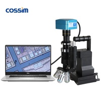 Mikroskop Metalurgi Portabel BJX-1000 500X dengan Basis Magnetik, Mikroskop Metalografi Elektron dengan Perangkat Lunak Analisis Opsional