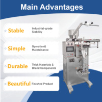 Machine de conditionnement multifonctionnelle VFFS de remplissage et de scellage de sachets de granules de boisson solide en bâtonnet de sucre blanc brun de 2g 5g