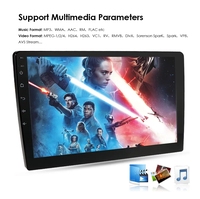 Autoradio universel 10 pouces 32 Go double DIN avec écran tactile IPS, navigation GPS, stéréo Android, lecteur multimédia DVD, CarPlay sans fil