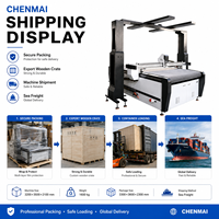 Machine de découpe à couteau oscillant Shandong Chenmai 3235 avec grande table de convoyeur à vide pour le traitement des tissus