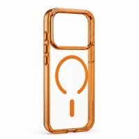 Étui transparent cristallin pour iPhone 18 Pro Max, avec anneau magnétique intégré, boutons métalliques, coque rigide en PC anti-jaunissement