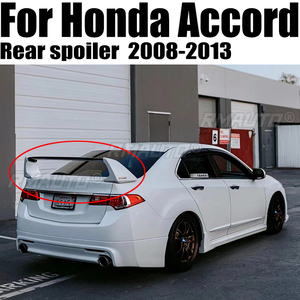 ดีไซน์ใหม่สำหรับสปอยเลอร์ Honda Accord ปี 2008 - 2013 รุ่น FD2 สีดำเงาขาว คุณภาพสูง สปอยเลอร์หลัง - Product Image 1