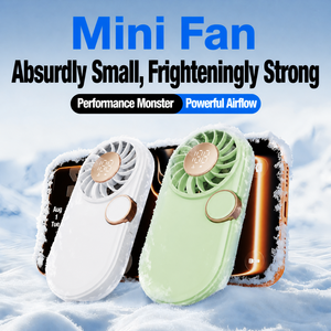 Ventilateur portable miniature léger à 5 vitesses, batterie polymère 1200 mAh, rechargeable par Type-C - Product Image 5