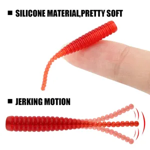 Spinpoler cebo de pesca suave 40mm PVC Finesse Ajing gusano <span class=keywords><strong>Dropshot</strong></span> palo cola gusano suave Mini señuelo Jig cebo Artificial agua salada - Product Image 4