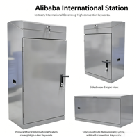 Armoire de distribution électrique industrielle personnalisée en acier inoxydable 304, résistante à l'eau IP55, pour systèmes PLC/VFD