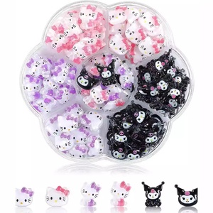 Kit de décoration d'ongles en boîte motif fleur de prunier de dessin animé, accessoires de manucure DIY, breloques pour salon, vente en gros, composants mixtes en vrac - Product Image 4