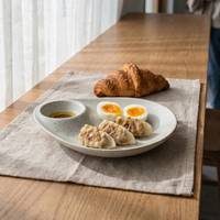 Ensemble d'assiettes en céramique de haute qualité pour restaurant, 10 pouces et 12 pouces, plusieurs assiettes, vaisselle de luxe en porcelaine