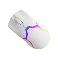 Ratón Óptico Inalámbrico RGB para Juegos, Portátil, 2.4G+BT, 3D, Ligero, Recargable Tipo C, para Computadora Portátil, Oficina, Negocios