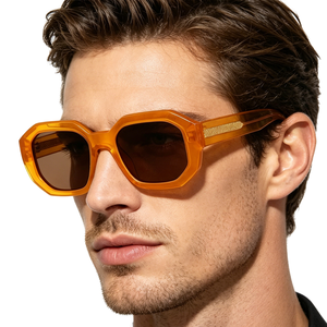 2026 Fashion Jelly Color Polarized Polygon Sun Glasses UV400 Light Weight Acetate Frame <b>Square</b> <b>Sunglasses</b> for <b>Men</b> Women - Product Image 1