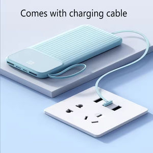 Nouvelle Arrivée 2025 – Power Bank Chargeur Rapide PD20W 20000mAh Portable pour Téléphone Portable avec Câbles Intégrés, Écran LED, Sortie USB 10W - Product Image 2