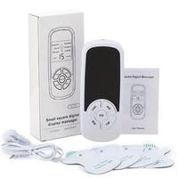 Mini masseur TENS/EMS 2 en 1 avec prise USB pour le cou, les mains, les pieds, les jambes et le corps, massage ABS et acier inoxydable - 200g léger