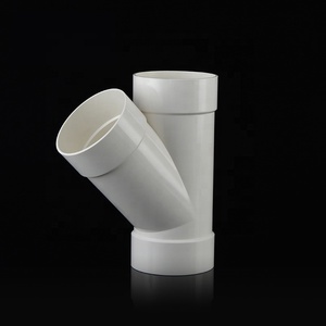 ASTM D2665 Nhựa Tiêu Chuẩn UPVC 45 Độ Bằng Ống Thoát Nước Phù Hợp Skew <span class=keywords><strong>PVC</strong></span> Y WYE <span class=keywords><strong>Tee</strong></span> - Product Image 2