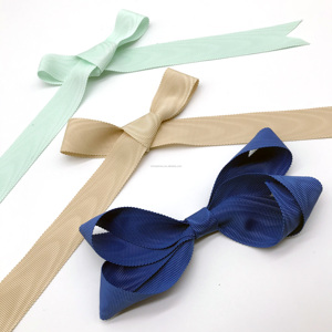 Kualitas tinggi 32mm 100% poliester Grosgrain Moire pita Natal wajah ganda gaya ketahanan tinggi untuk pembungkus Hadiah - Product Image 2