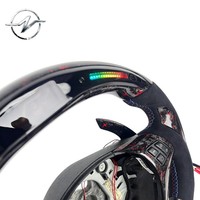 Volante Deportivo YZ de 3 Palancas con Pantalla LED y Fibra de Carbono para E90/E91/E92/E93 M3 Serie 3 328i/330i/335d
