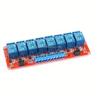 Módulo de Relé Zopro de 8 Canales, 5V 12V 24V, Montaje SMD, Placa Roja, Activación por Nivel Alto/Bajo, Optoaislado - Product Image 4