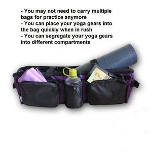 Échantillon Gratuit : Sac de Transport pour Tapis de Yoga et Rouleau en Mousse avec Porte-Bouteille - Product Image 3