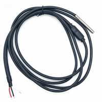 Sonda de Sensor de Temperatura Impermeable para Riego Agrícola, Cable de 3m, Acero Inoxidable, para Monitoreo de Temperatura del Suelo/Agua