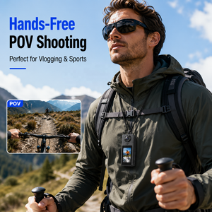 Telecamera Indossabile a Forma di Ciondolo, Mini Videocamera Sportiva Magnetica 1080P WiFi, Telecamera a Pollice Senza Mani per Sport Estremi e Vlogging Quotidiano - Product Image 2