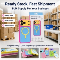 Casing HP Akrilik Magnetik Matte Lembut Warna Cerah Trendi Baru Grosir untuk 18 Pro Max 17 Warna Dopamin Premium Anti