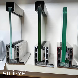 Sungye Biệt Thự Hiện Đại Không Khung Lan Can Nhà Máy Ban Công Lan Can U Kênh Nhôm Tay Lan Can Ngoài Trời Kính Lan Can - Product Image 2