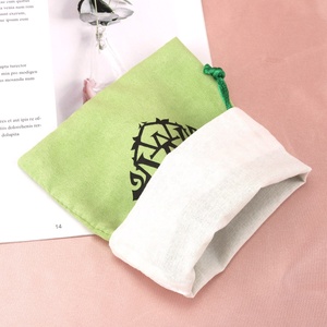 Custom Logo Printed Suede Gift Jewelry <b>Drawstring</b> Bag Luxury Soft Velvet Antique Storage Suede <b>Pouch</b> - Product Image 5