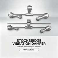 Amortisseur de vibrations Stockbridge galvanisé haute résistance pour lignes électriques aériennes