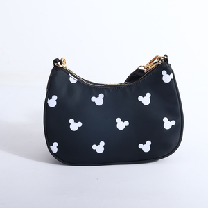 Two Adjustable Strap Ladies Girl Sling Messenger Crossbody Nylon All <strong>Over</strong> Print Handbag Theme Park Women <strong>Shoulder</strong> Crescent <strong>Bag</strong> - Product Image 4