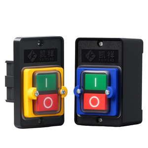 Interrupteur à bouton-poussoir Kaixiang 1NO1NC IP65 non éclairé, tête carrée, mécanique, pour commande de machine-outil - Product Image 1