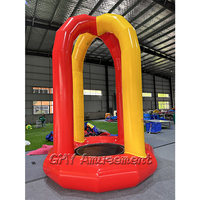 Trampoline gonflable souple pour enfants avec souffleur d'air