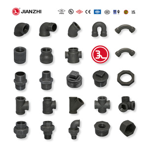 Jianzhi Đúc Phụ Kiện Gi Nối Ổ Cắm M F 3/4 Đen Threaded Kẹp Đường Sắt Chia Tee Đường Ống Nước Ống Và Phụ Kiện - Product Image 3