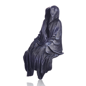 Ornements de <span class=keywords><strong>seigneur</strong></span> mystérieux <span class=keywords><strong>noir</strong></span>, ornements de jardin gothique, ornements d'artisanat en résine - Product Image 2