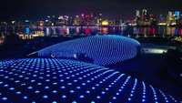 Le pixel polychrome de l'intense luminosité 38mm d'IP67 DMX512 a mené extérieur imperméable léger de point