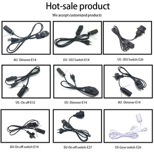 2-Pin AU-Stecker als Männlicher IEC-Buchsenanschluss E14-Fassung Stromkabel für Salzlampen mit Ein/Aus-Schalter für Haushaltsgeräte - Product Image 5